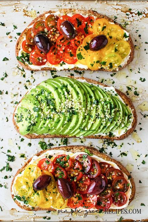 Vegan Brunch Ideas, Breakfast Toasts, Vegan Brunch Recipes, Vegan Breakfast Ideas, Summer Breakfast, Vegan Brunch, Vegan Breakfasts, Summer Menu, Green Recipes