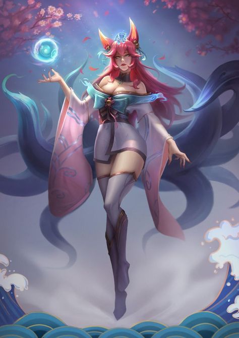 Ahri Anime, Ahri Skins, Spirit Blossom Ahri, Spirit Blossom, Zed League Of Legends, Ahri Lol, Lol Champions, Ahri League, League Of Legends Characters