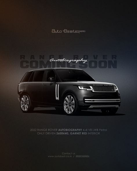 Above and Beyond, they say? Trust us, that's almost the ultimate you can flex 😉 2022 RANGE ROVER AUTOBIOGRAPHY LWB 4.4L ► Call At 8888588886 ► Website - autobest.co.in/stock-cars AUTOBEST EMPERIO • Tag Someone Who Absolutely Needs It & Win Goodies • Pan India Finance & Pan India Delivery Available 2022 Range Rover, Range Rover Autobiography, Range Rover Black, Land Rover Car, Billionaire Luxury, Luxury Lifestyle Couple, Sidhu Moose, Car Posters, Red Interiors