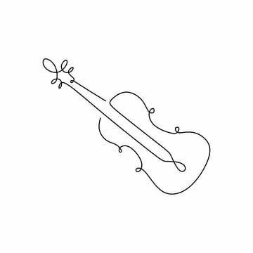 Violin Drawing, Violin Tattoo, Akvarel Illustration, One Continuous Line Drawing, Drawing Music, Violin Art, Music Drawings, Single Line Drawing, Minimalist Drawing