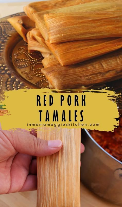 Homemade Tamales Authentic Pork, Best Pork Tamales Recipe Authentic, Spicy Pork Tamales Recipe, Pulled Pork Tamales, Tex Mex Tamales, Authentic Pork Tamales, Authentic Mexican Tamales Recipe, Best Tamales Recipe, Hot Tamales Recipe Southern