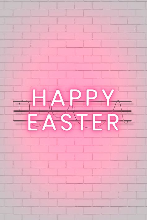 Happy Easter Wallpaper, Easter Bunny Template, Festival Paint, Easter Frame, White Brick Wall, Happy Easter Sign, Easter Festival, Easter Templates, Easter Illustration