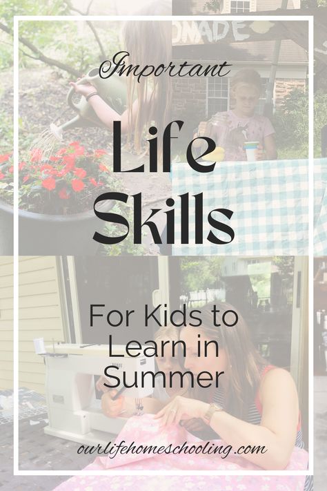 Life Skills Summer Camp, How To Be A Person Camp For Kids, Summer Life Skills For Kids, Summer Curriculum For Kids, Homeschool Summer Ideas, Summer Homeschool Ideas, Homeschool Life Skills, Summer Ideas For Kids, Kids Life Skills