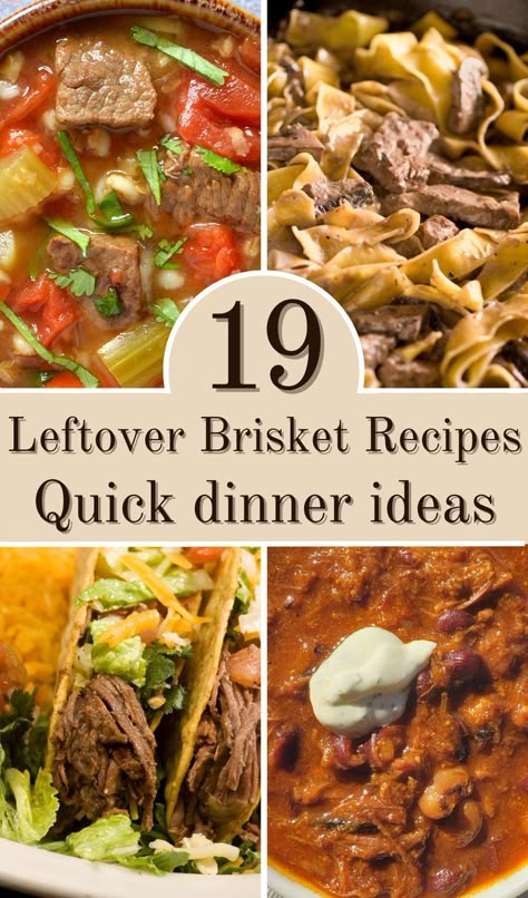 Beef Brisket Meal Ideas, Leftover Brisket Recipes Easy Meals, Leftover Brisket Recipes, Easy Healthy Dinner Ideas, Brisket Meat, Brisket Recipes Smoked, Quick And Easy Dinner Ideas, Beef Brisket Recipes, Healthy Dinner Ideas