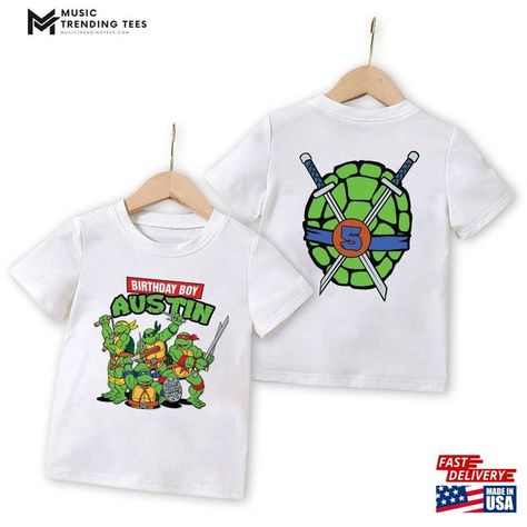 Personalized Ninja Turtle Shirt Movie Toddler Birthday Classic Hoodie Check more at https://musictrendingtees.com/product/personalized-ninja-turtle-shirt-movie-toddler-birthday-classic-hoodie/ Ninja Turtle Birthday Shirt, Ninja Turtle Shirt, Ninja Birthday, Ninja Turtle Party, Ninja Turtle Birthday, Turtle Shirts, Birthday Sweatshirt, Turtle Birthday, Cartoon Shirts