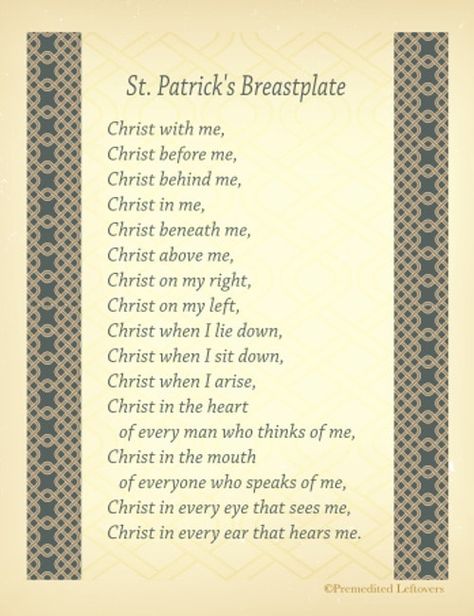 Saint Patrick Breastplate Prayer, St Patricks Prayer Breastplate, St Patrick Breastplate Prayer, Saint Patrick Prayer, St Patricks Breastplate, St. Patrick, Prayer Of St Patrick, St Patrick Prayer, Irish Blessing Quotes