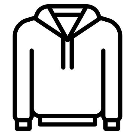 Hoodie Icon, Hoodie Drawing, Fashion Drawing Sketches, Mens Clothing Store, Cute Easy Drawings, Free Icon, Cute Little Drawings, More Icon, Icon Font