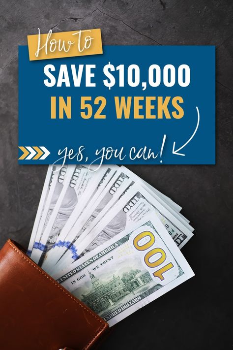 Do you want to jump-start your savings? Here's how to save $10,000 in 52 weeks! Just think, by next year you will have $10,000 extra in the bank!!! 10K Savings Challenge. 10000 Savings Challenge. Save 10K in a year. Save 10000 in a year. Save 10000 in 52 weeks. Savings Challenge 10000 In A Year, How To Save 10000 In A Year Biweekly, Saving 10000 In A Year Plan, 52 Week Money Saving Challenge 10000, How To Save 10k In A Year, How To Save 10 000 In A Year, Save 50000 In A Year, How To Save 10000 In A Year, Save 10k In A Year