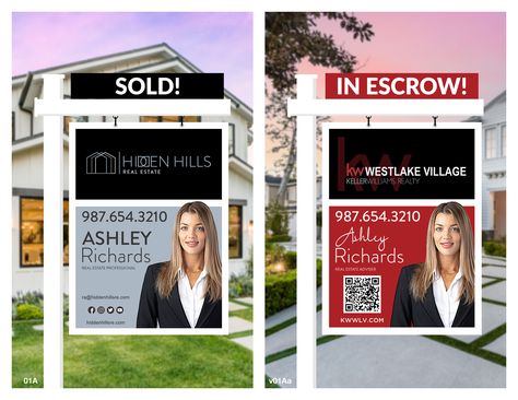 Real Estate Yard Signs, Real Estate Signs, Blue Marlin, Plastic Signs, Cool Business Cards, Yard Sign, Keller Williams, Printing Companies, For Sale Sign