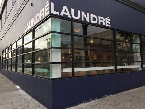 The New Trend Taking Laundromats by Storm | Designs & Ideas on Dornob Laundromat Design, Cafe Shutters, Laundromat Business, Laundry Business, Commercial Laundry, Cold Summer, Water Bill, The Cafe, Laundry Room Design