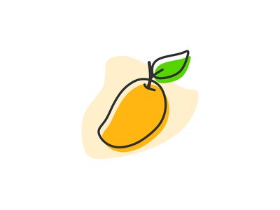 Mango Drawings Cute, Mango Doodle, Mango Logo Design, Mango Drawings, Mango Illustrations, Mango Tattoo, Mango Drawing, Mango Aesthetic, Checklist Design