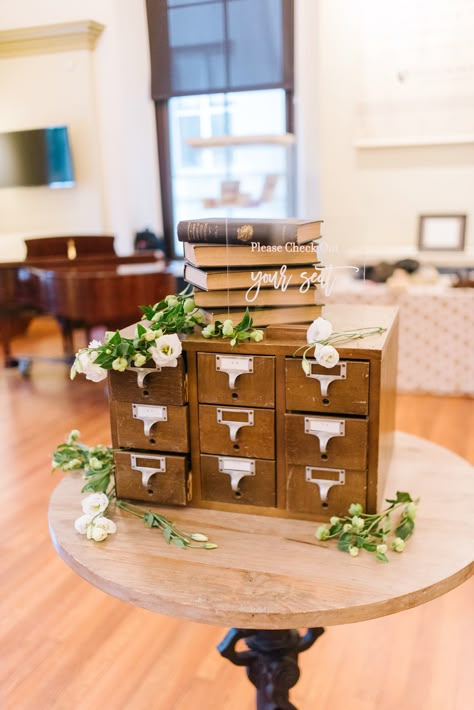 Peabody Library Wedding in Baltimore, MD | SRS Events Old Library Wedding, Library Wedding Aesthetic, Spillian Wedding, Elegant Library, Bookstore Wedding, Wedding Library, Peabody Library, Literary Wedding, Something White