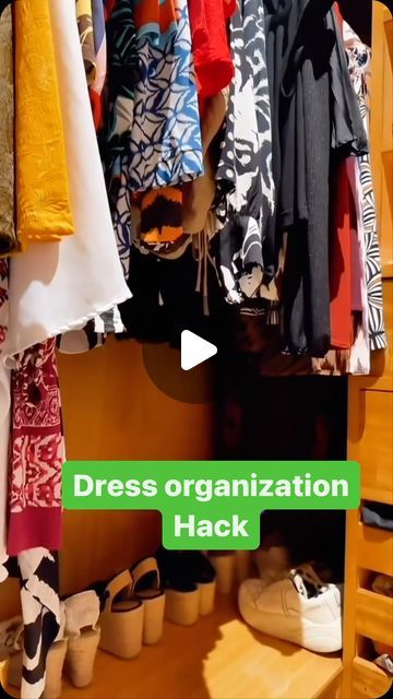 Home Harmony Tips on Instagram: "👗 Wardrobe Wisdom:   Learn the perfect technique to store your long pieces without them touching the floor or getting dirty.   Fold, hang, and protect your dresses like a pro! Save this video for future reference and share the love.  Tap up for more fashion tips!  Credit: @homes.styles  #FashionTips #ClothingCare #WardrobeOrganization #StyleHacks #FashionInspiration"