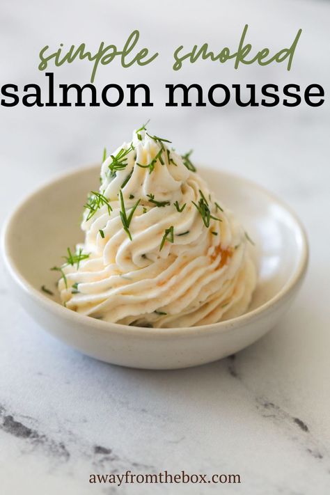 Try making this smoked salmon mousse recipe made with fresh ingredients like cream cheese, heavy cream, lox, dill and lemon juice. Make it as a delicious appetizer or snack! Salmon Mousse Recipe, Salmon Mousse Recipes, Lox Recipe, Smoked Salmon Mousse, Salmon Mousse, Cream Cheese Appetizer, Canapes Recipes, Lemon Salmon, Breakfast Bagel