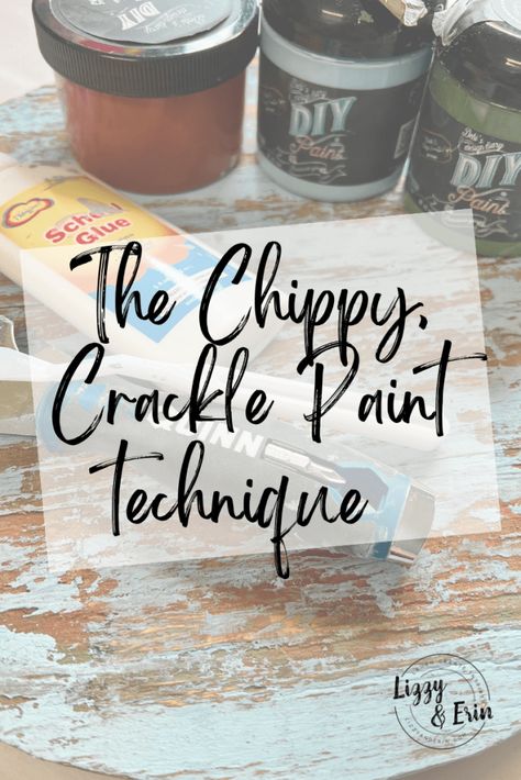 Chippy, Crackle Painted Barrel – Lizzy & Erin Crackle Paint, Cracked Paint, Diary Diy, Paint Tips, Crackle Painting, Farmhouse Crafts, School Glue, Crafts To Make And Sell, Adult Crafts