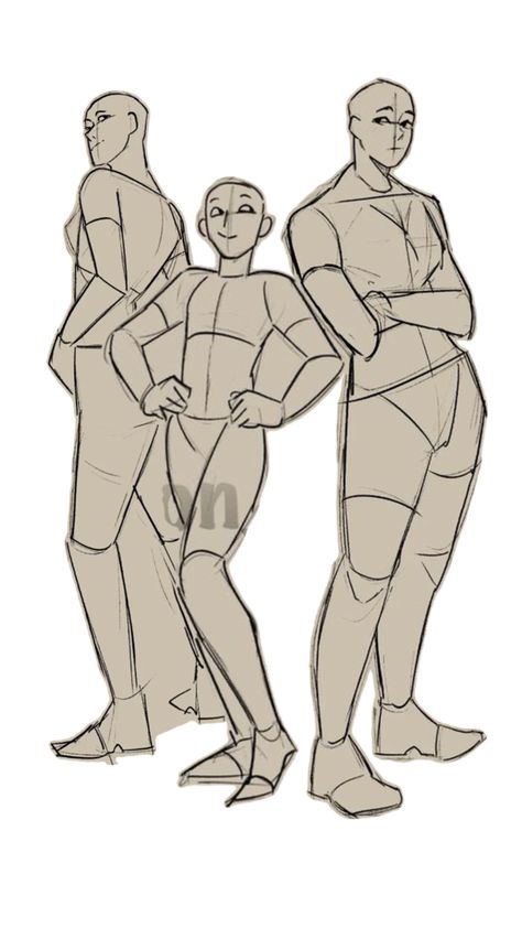 3 Friends Pose Reference Drawing, Three Figures Drawing Reference, Duo Dynamic Poses Reference Drawing, Twink Body Drawing Reference, Cool Oc Poses, Three People Drawing Reference, 3 Person Reference Poses, Trio Drawing Reference Poses, Talking Drawing Reference