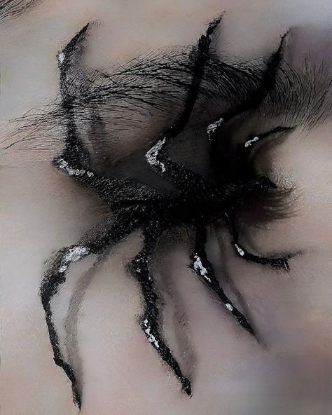 spider eye makeup Spider Eye Makeup, Eyeshadow Art, Face Painting Makeup, Vriska Serket, Couples Costume Ideas, Makeup Practice, Painting Makeup, Goth Vibes, Couples Costume