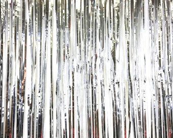 Streamers Decorations, Silver Streamers, Streamer Party Decorations, Booth Table, Party Wall Decorations, Dance Decorations, Fringe Backdrops, Curtain Backdrops, Prom Decor