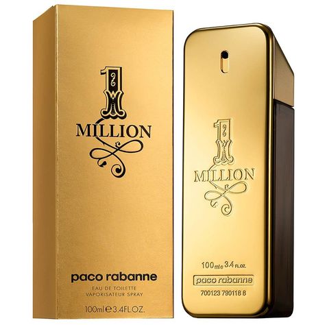 Amazon.com : Paco Rabanne 1 Million Eau de Toilette Spray for Men, 3.4 Fluid Ounce : One Million : Beauty Paco Rabanne Men, Paco Rabanne Perfume, Armani Parfum, Perfume Store, Best Perfume, Luxury Perfume, Luxury Fragrance, Aftershave, Pac Man