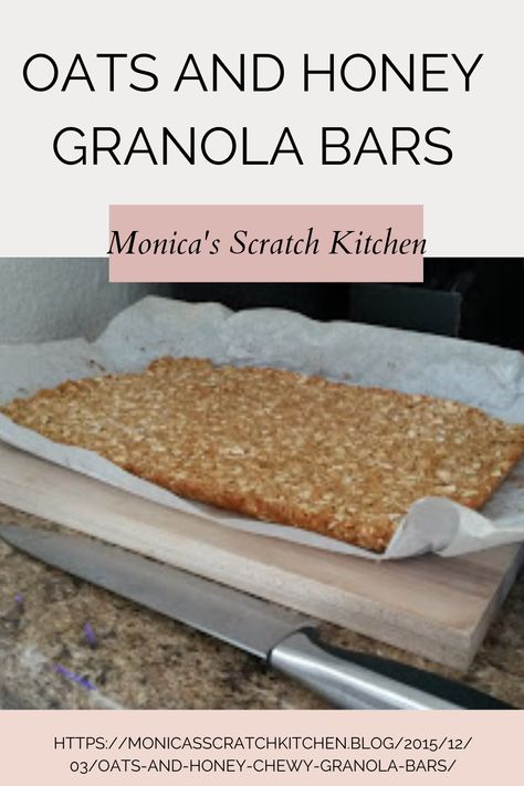 Homemade Oat And Honey Granola Bars, Instant Oats Granola Bars, Oats And Honey Granola Bars Chewy, Oat And Honey Granola Bars, Homemade Granola Bars With Honey, Soft Chewy Granola Bars Recipe, Honey Oat Bars Healthy, Oatmeal Granola Bars Homemade Healthy, Sunbelt Granola Bars Recipe