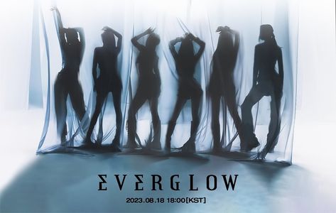 Everglow Aesthetic, Group Names Ideas, Kpop Backgrounds, Ghost Light, Black Dahlia, Black Angels, Album Cover Design, Just Girl Things, Debut Album