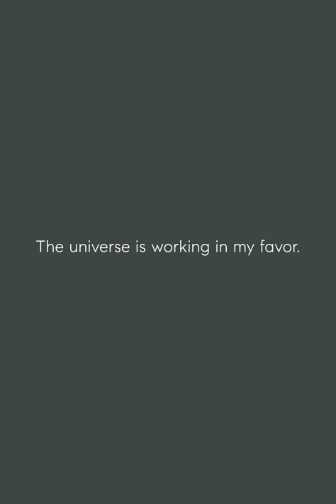 "The universe is working in my favor" - Trust that whatever you are manifesting is happening behind the scenes. The universe has your back • iPhone background • motivational quotes • phone wallpaper • inspirational quote Universe Is In My Favor, Universe Has Your Back Quotes, Every Experience Is Working In My Favor, Trust In The Universe Tattoo, The Universe Works In My Favor, Taking Up Space Quotes, The Universe Is Working In My Favor, The Universe Is On My Side, Thank You Universe