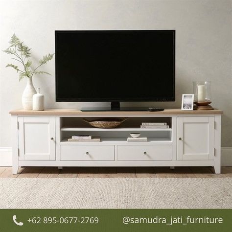 selamat datang di toko online kami🙏 "SAMUDRA JATI" -spesifikasi- ✅nama barang:bufet TV ✅Bahan:kayu ✅Ukuran: ✅Finishing:natural/request ✅Keuntungan berbelanja di @samudra_jati_furniture: 1.melayani costum sesuai keinginan anda 2.boleh konsultasi atau tanya-tanya(FREE) 3.mengutamakan kualitas produk 4.memberi garansi produk 5.menerima pengiriman seluruh indonesia info pemesanan: 📞Admin:‪ +62 895‑0677‑2769 📞Owner:@nikolassamudra4 Terimakasih atas kunjungan anda selamat berbelanja🙏 #kursi #... Cotswold Company, Dresser Kitchen Island, Large Tv Stands, Home Office Furniture Sets, Kitchen Island Table, White Tv, Large Tv, Garden Table And Chairs, Dining Furniture Sets