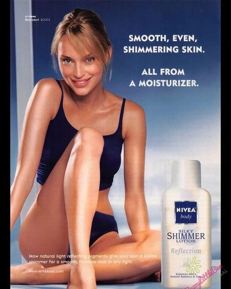 Body Lotion Ads, Skincare Model, Nivea Lotion, Shimmer Lotion, Nostalgic Beauty, Beauty Advertising, Drugstore Makeup, Print Advertising, Print Ad