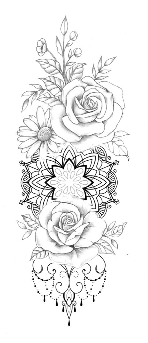 Flower Butterfly Mandala Tattoo, Mandela With Flowers Tattoo, Inside Forearm Tattoo Women Mandala, Floral Mandala Tattoo Forearm, Mandala Floral Tattoo Design Forearm, Forearm Tattoo Sketches Women, Flowers With Mandala Tattoo, Mandela And Flower Tattoo, Inside Forearm Tattoo Women Flower