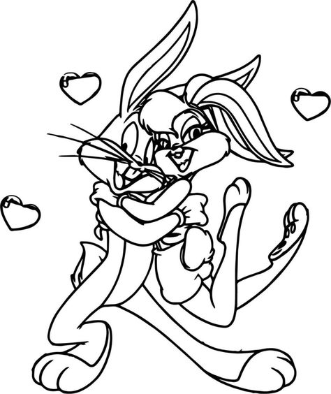 Dibujos de Looney Tunes para colorear - 100 Dibujos para Imprimir Tapsi Hapsi, Baby Bugs Bunny, Bugs Bunny Drawing, Dance Coloring Pages, Bugs And Lola, Octopus Coloring Page, Bunny Coloring, Bug Coloring Pages, Lola Bunny