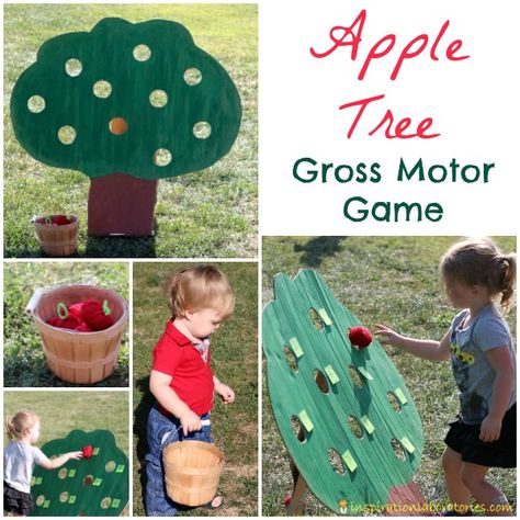 Yarn Apples, Apple Lesson Plans, Harvest Activities, Apple Lessons, Fall Lesson Plans, Gross Motor Activity, Toddler Lessons, Plants Unit, Lesson Plans For Toddlers