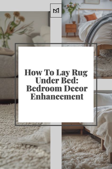 Learn the art of positioning a rug under your bed to enhance bedroom decor. This guide details the ideal rug size based on your bed's dimensions, ensuring it extends evenly on all sides for a balanced look. Discover tips for aligning the rug with the bed frame and coordinating with room aesthetics, transforming your bedroom into a cozy, stylish retreat. Layered Rugs Under Bed, Round Rug Under Bed Placement, Full Size Bed Rug Guide, Placement Of Rug Under Bed, Beds With Rugs Under Them, How To Place Rug Under Bed, Overlapping Rugs Bedroom, Rug Under Bed Ideas, Bed Against Wall With Rug