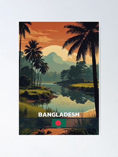 "Bangladesh Travel " Poster for Sale by Thistle-TShop | Redbubble Bangladesh Travel, Sale Poster, Travel Posters, Wonder, Travel