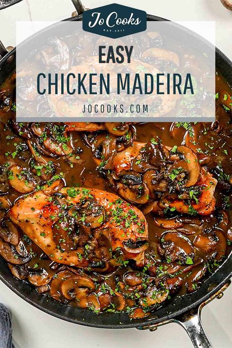 Chicken Maderia, Cooking Wine Recipes, Chicken In Wine Sauce, Red Wine Mushroom Sauce, Chicken Madeira, Red Wine Chicken, Madeira Sauce, Mushroom Wine Sauce, Red Sauce Recipe