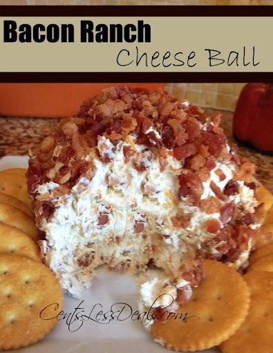 This bacon ranch cheeseball is super yummy and always a hit every time I make it! You can even make this as a snack, don’t judge me, sometimes I eat it all by myself. Who doesn’t love bacon and ranch and cheese?! Bacon Ranch Cheese Ball Recipe, Bacon Ranch Cheeseball, Bacon Ranch Cheese Ball, Ranch Cheese Ball, Dips And Snacks, Fingerfood Party, Ball Recipes, Appetizers Finger Foods, Dips And Appetizers