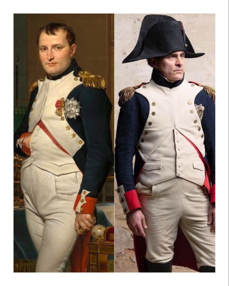 The movie looks super authentic! Napoleon 2023, Napoleon Costume, Napoleon Movie, Jacques Louis David, Napoleon Bonaparte, New Picture, Joaquin Phoenix, Napoleonic Wars, Silver Screen