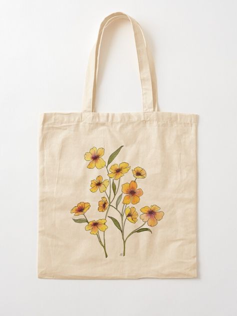 Diy Tote Bag Design, Handpainted Tote Bags, Canvas Bag Design, Painted Tote, Vintage Floral Design, Botanical Collection, Pink Poppies, Summer Tote, Pola Sulam