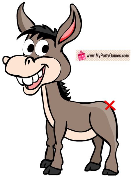 Free Printable Pin the Tail on Donkey Game Donkey Template, Donkey Images, Donkey Drawing, Snowman Games, Pin The Tail, Cat Printable, Jesus Birthday, Classic Party, Easter Images