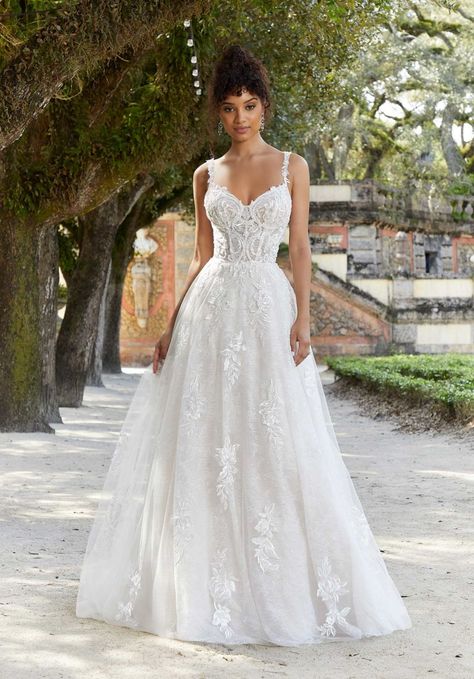 Faith Wedding Dress Mori Lee Bridal, Fishtail Wedding Dress, Madeline Gardner, Neck Wedding Dress, Tulle Ball Gown, Mori Lee, Ivory Wedding Dress, Gorgeous Wedding Dress, Chantilly Lace