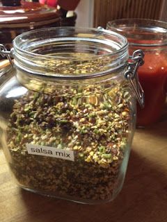 There's a Hippy in the Kitchen: Terry's Original Instant Salsa Mix Dry Salsa Mix Recipe, Drying Cilantro, Peach Preserves, Adobo Seasoning, Chunky Salsa, Strawberry Preserves, Minced Onion, Salsa Recipe, Crushed Tomatoes