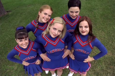 sugar and spice...still love this movie Sugar And Spice Costume, Campy Movies, Sugar And Spice Movie, 90s Cheerleader, Comic Outfits, Tatum Riley, Movie Cinematography, 2000s Pop Culture, Characters Costumes