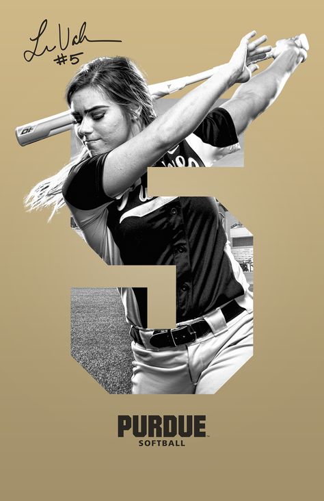 Senior posters created as a promotional giveaway for Purdue Softball. Boring Images, Senior Posters, Sport Posters, Graphic Design Images, Graphisches Design, Desain Editorial, Sports Design Inspiration, Sport Poster Design, Unique Products Design