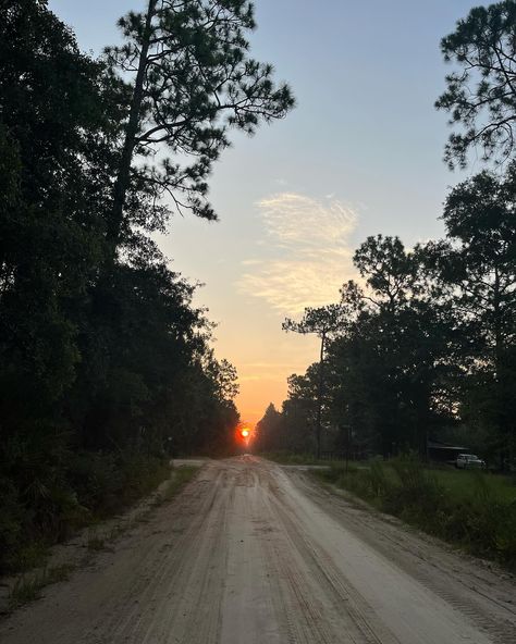 Just a beautiful sunrise on my dirt road Country Dirt Road, Dirt Roads, Road House, Dirt Road, Beautiful Sunrise, Adventure Time, Road, On Instagram, Quick Saves