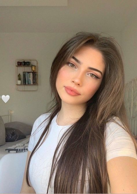 Brown Hair, A Woman, Hair, White