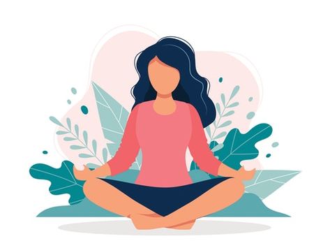 Getting Started with Mindfulness - Mindful Yoga Vector, Yoga Ashtanga, Mindfulness Training, Easy Meditation, Meditation Benefits, Piano Lessons, Mindfulness Practice, Meditation Practices, Pranayama