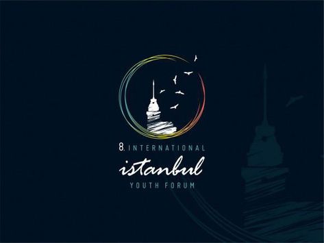 Istanbul Youth Forum Logo on Behance Istanbul Logo, Beauty Business Cards, Restaurant Branding, Logo Collection, Beauty Business, Istanbul, Business Cards, Logo Design, Branding