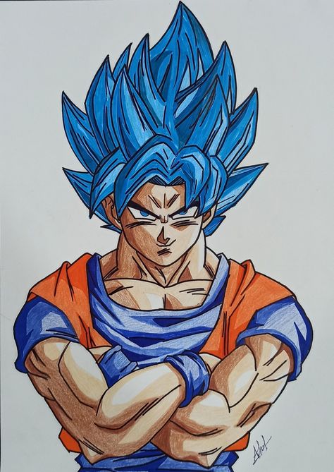 Dragonball goku cartoon Goku Colour Drawing, Goku Drawing Sketch Easy, Goku Drawing Color, Goku Drawing Easy, Goku Cartoon, Shading Drawings, Drawing Goku, Naruto Drawings Easy, Spiderman Painting