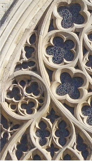 Gothic Architecture, this shows tracery, rossettes, quatrofoils  trefoils. Architecture Supplies, Gothic Architecture Interior, Stained Glass Windows Church, Gothic Windows, Gothic Buildings, Gothic Pattern, Gothic Cathedrals, Classical Architecture, Gothic Architecture