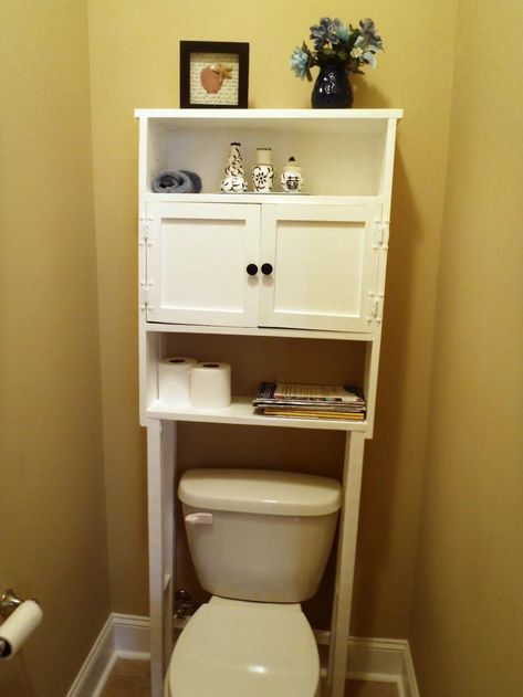 19 Brilliant Storage Solutions That Will Change Your Life - The Krazy Coupon Lady Space Saving Toilet, Small Bathroom Cabinets, Small Bathroom Storage Cabinet, Bathroom Space Saver, Staircase Storage, Diy Space, Over Toilet, Small Bathroom Storage, Creative Storage