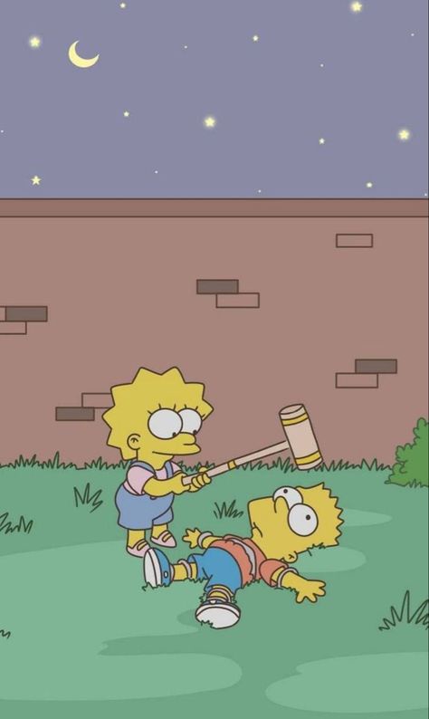 Bart and lisa Bro And Sis Aesthetic, The Simpsons Wallpaper, Simpsons Wallpaper, Bart And Lisa, Bart And Lisa Simpson, Simpsons Tattoo, Simpson Wallpaper Iphone, The Simpson, Theatre Kid